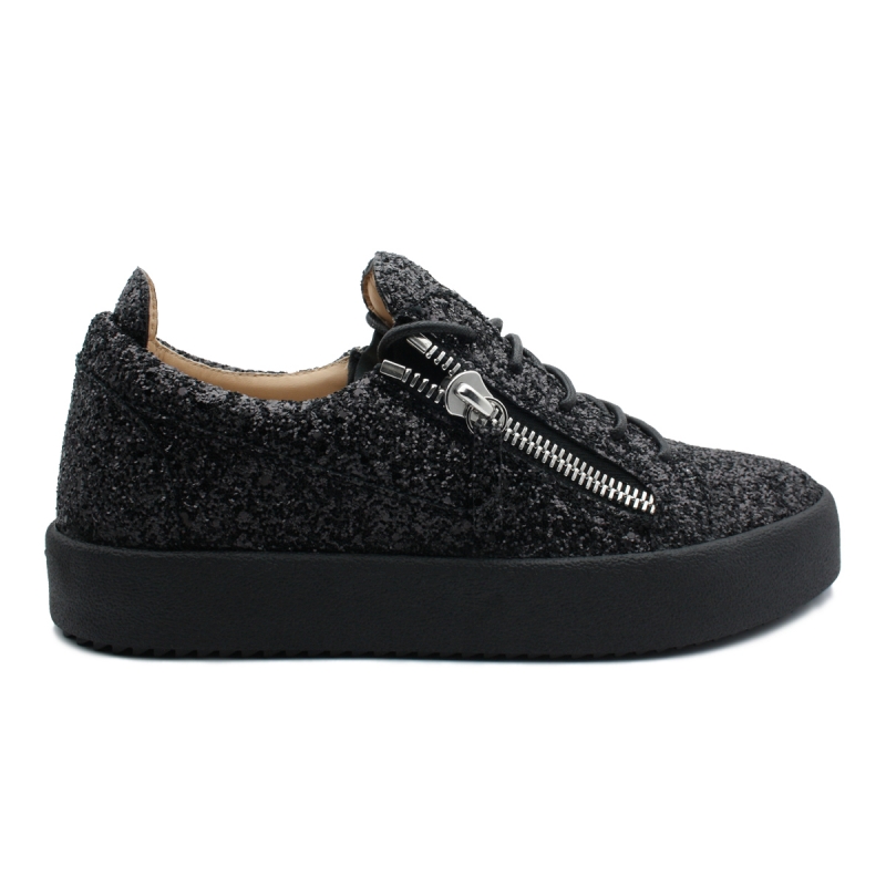 black glitter giuseppe sneakers